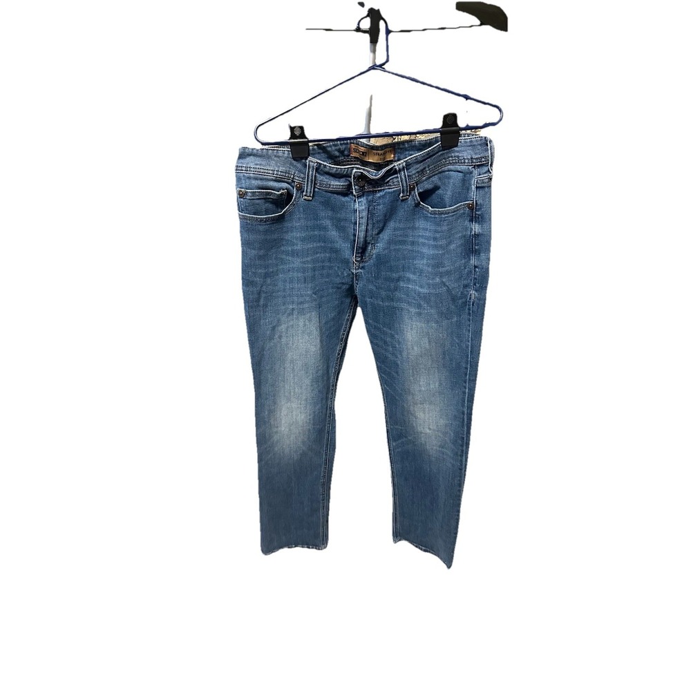 Seven7 Jeans Mens Straight Fit Blue Denim 36x30 Medium Wash Classic